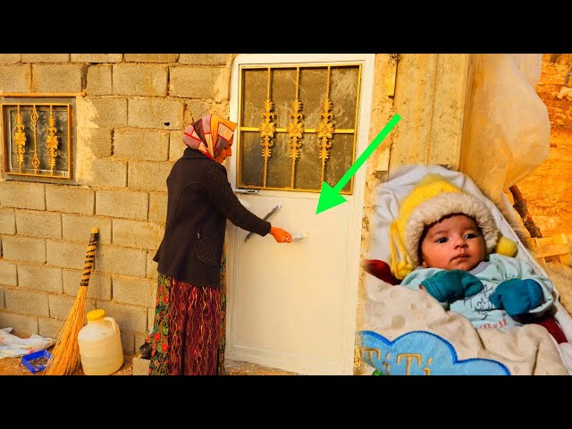 Zahra, the devoted mother: Trying to build a safe home and painting in the window