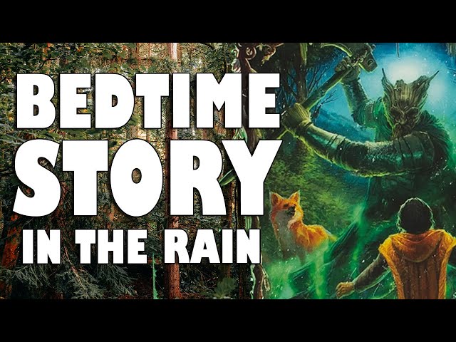 The Green Knight (Complete Audiobook with rain sounds) | Relaxing ASMR Bedtime Story for sleep