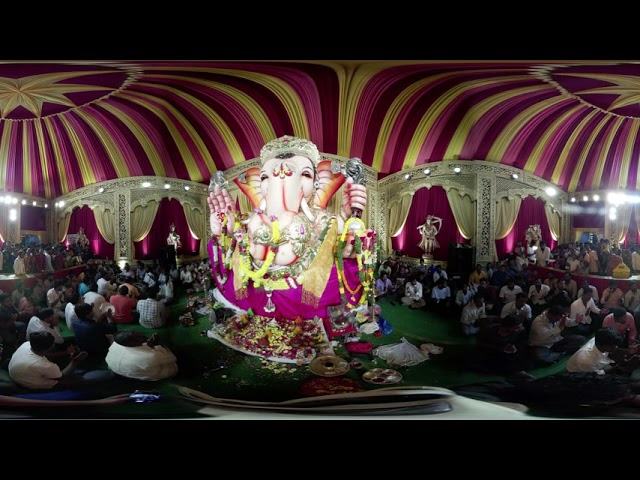 Balapur Ganesh 2019 in 360 degrees  "USE EARPHONES for best experience"