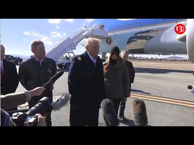 Trump blasts FEMA as he lands in North Carolina to tour hurricane-ravaged areas