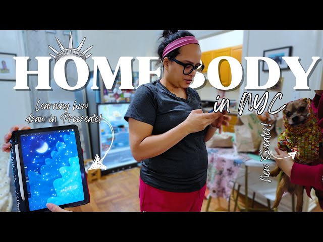 Homebody in New York City | A & Productive Day in My NYC Apartment, Working Out, Getting Groceries