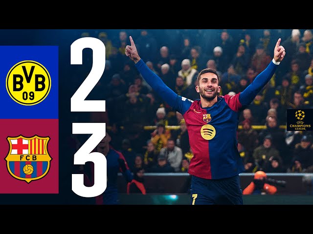 HIGHLIGHTS | BORUSSIA DORTMUND 2 vs 3 FC BARCELONA | UEFA CHAMPIONS LEAGUE 24/25 ⚽