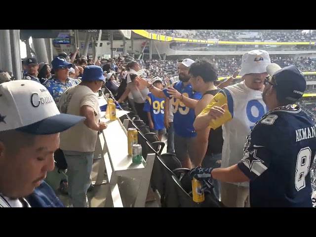 Dallas fan fights Rams fans after lost