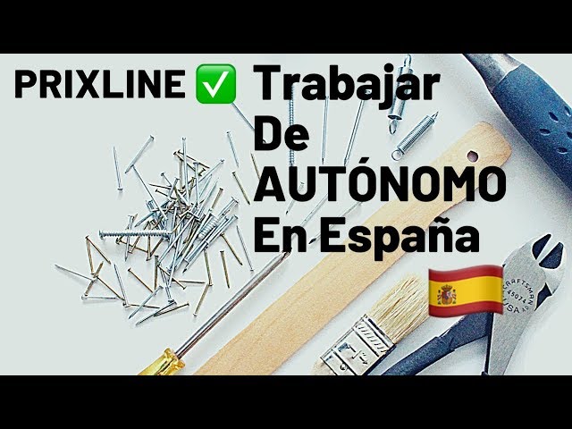 PRIXLINE ✅  El TRABAJO de AUTÓNOMO en España 🇪🇸 😃