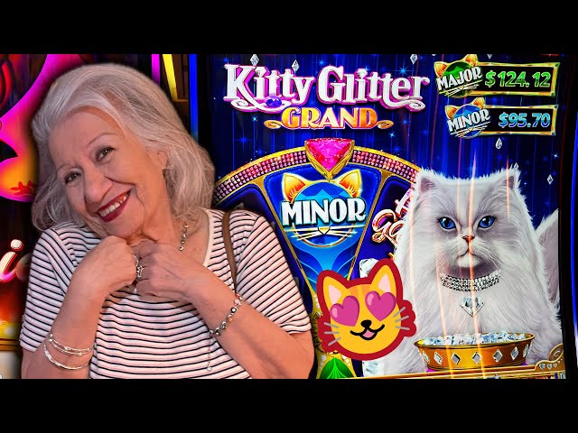 CUTEST KITTY GLITTER SLOTS!!!!!