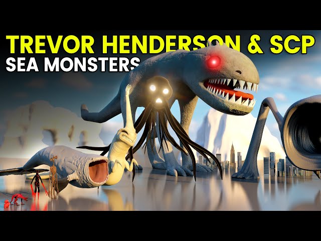 Trevor Henderson SCP & Sea Monsters Size Comparison | SCP 169 VS BEHEMOTH