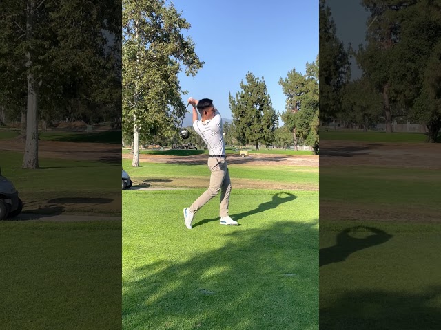 Joshua Suh Golf Swing _ Driver, Face On #2