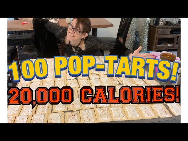 100 POP-TARTS CHALLENGE | 20,000 CALORIE CHALLENGE | PUMPKIN PIE MUKBANG