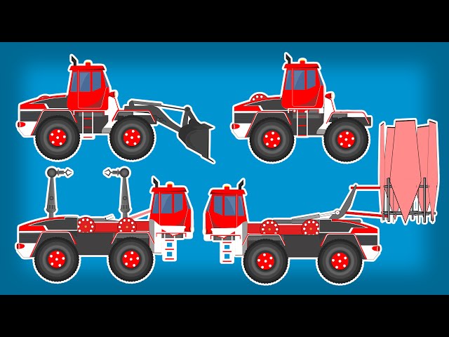 Transformers | Tree Relocation Truck | Robotic Truck | Snowplow Truck | Kids Video