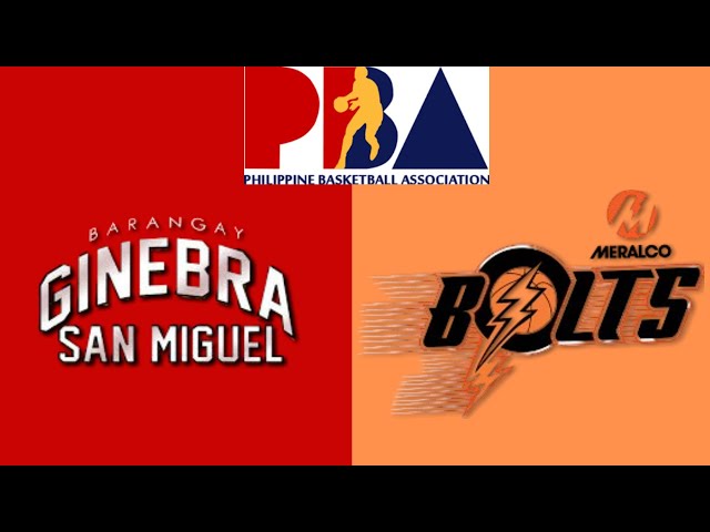 Barangay Ginebra San Miguel VS Meralco Bolts PBA LIVE SCORE