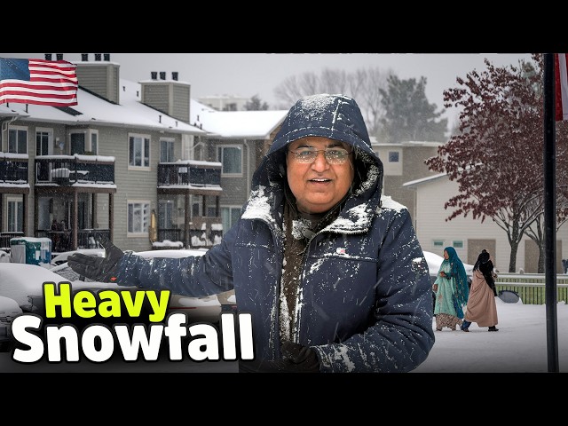 HEAVY SNOWFALL in Houston 🇺🇸 REAL wali Snow Hogye 😍 ( Part-2)