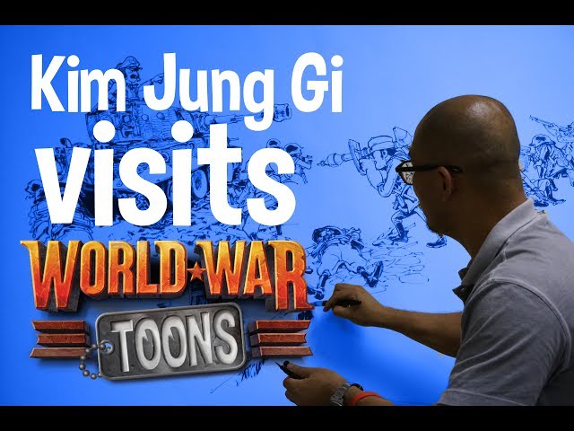 Kim Jung Gi visits and draws World War Toons