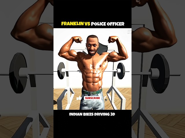 Franklin Vs Police Officer 😱 | Indian Bikes Driving 3d New short 🎉 | #shorts