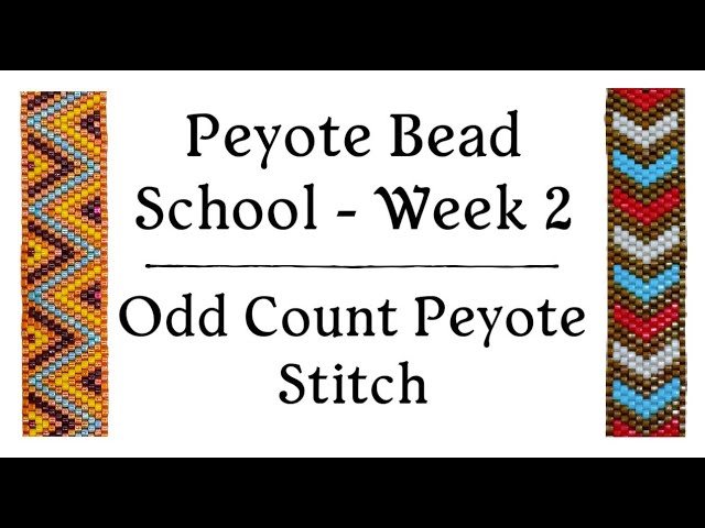 Odd Count Peyote Stitch - Peyote Bead School - Week 2