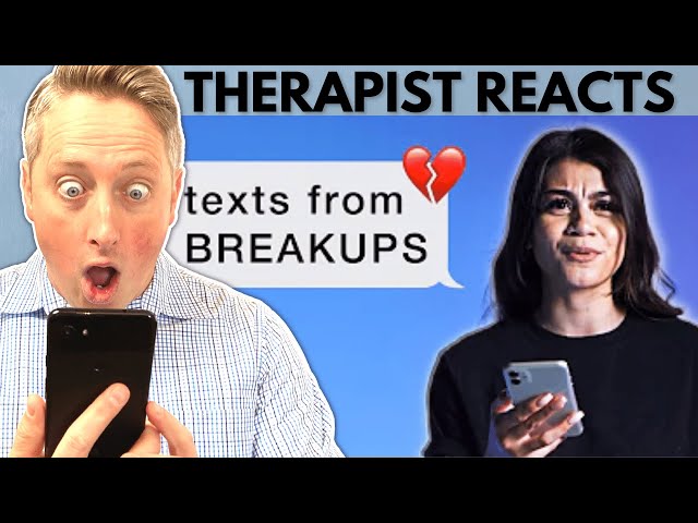 Therapist Reacts RAW To Breakup Texts