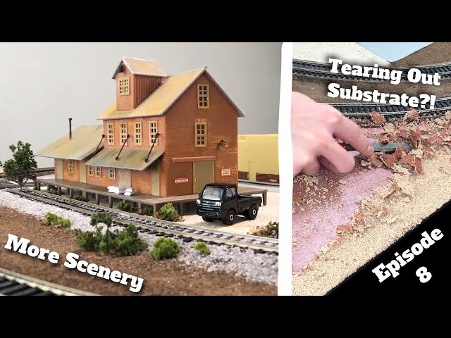 Building HO Train Layout - Ep 8 - Big Change & More Scenery!