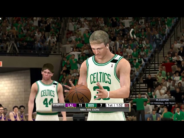 NBA 2K12 1 quater w parsec joedirt4640 vs yaseen33 Bird vs Magic Lakers vs Celtics