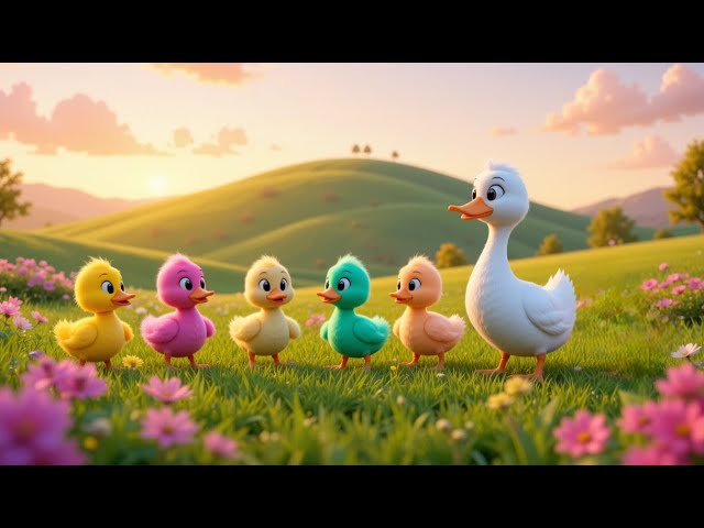 Five Little Ducks went out one day | Fun Counting Rhyme for Kids🦆