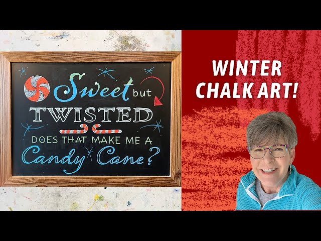 WINTER CHALK ART! Testing Out NEW Chalk Markers! HOLIDAY Chalkboard Art! By: Annie Troe