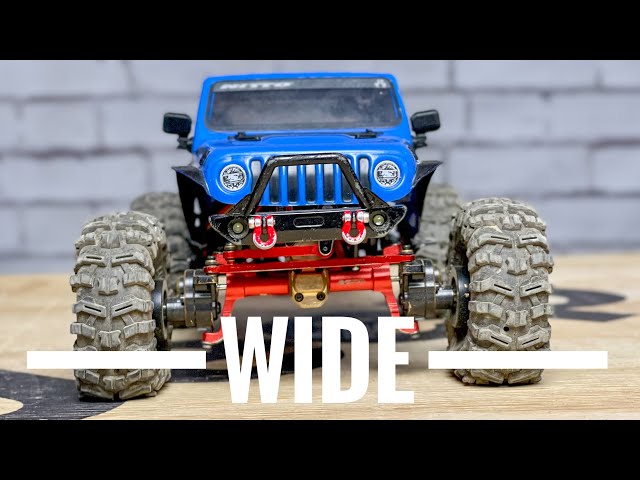 SCX24 UPGRADES: 3 Tips to ADD WIDTH to the Axial SCX24 for INCREASED PERFORMANCE!!