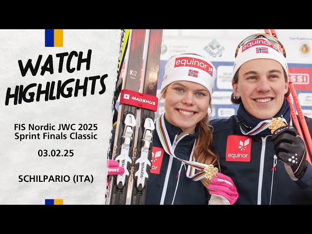 Highlights FIS Nordic JWC 2025 Schilpario (ITA) - Juniors Sprint Finals Classic | FIS Cross Country