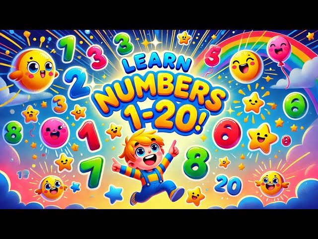 Learn Numbers 1 to 20 for kids | Fun Counting Song for Kids | preschoolers| Toddlers learning.