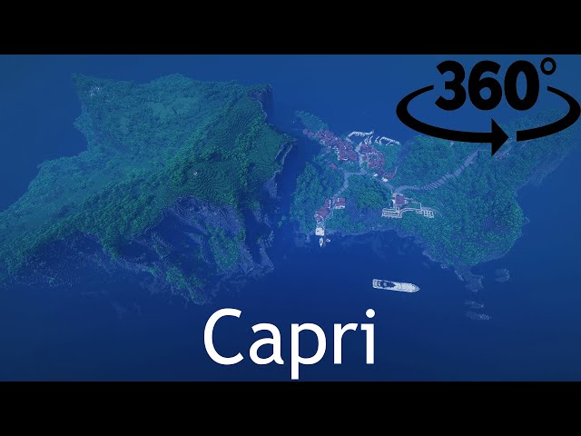 Capri Island in Minecraft | ( 360° Video VR )