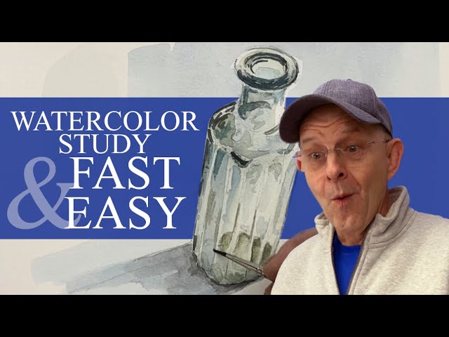 Beautiful Glass Bottle Art Made Easy with Watercolor