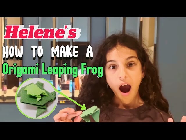 Helene’s How To Make a Leaping Frog Origami | Helene Turcotte