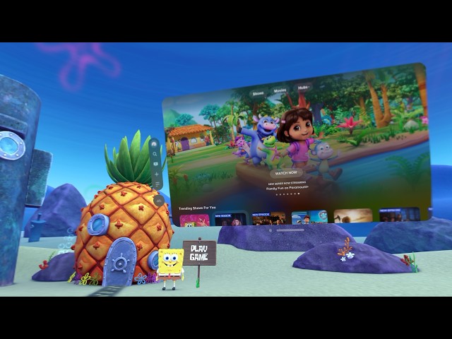 Bikini Bottom is the Coolest Immersive Environment on Apple Vision Pro! 🥳