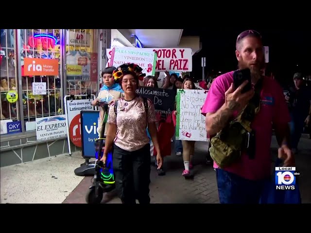 Protesters in Homestead marched against mass deportations