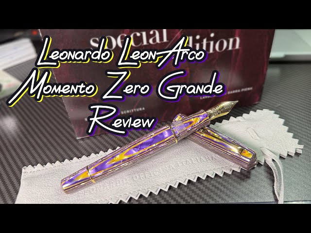 The Most Expensive Pen I Own! (Leonardo LeonArco MZG Left Handed Review) Plus A Giveaway