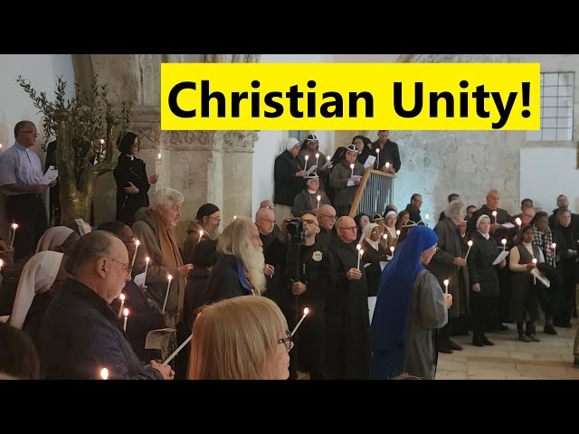 Week of Prayer for Christian Unity–Thursday prayer at the Cenacle Jerusalem, marking the Last Supper