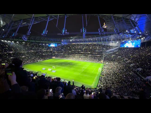 Tottenham Hotspur stadium incredible phone sync light show (spurs v Brentford)