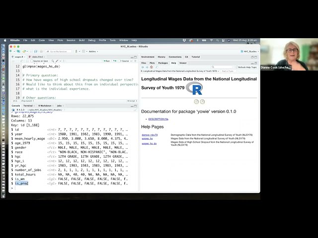 R-Ladies New York (English) - Making plots to explore data using R - Dianne Cook