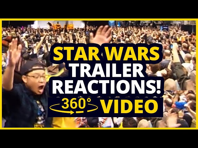 Star Wars Episode 9 - Fans Crying - Trailer Crowd Reaction from Celebration 2019. *360 VIDEO*