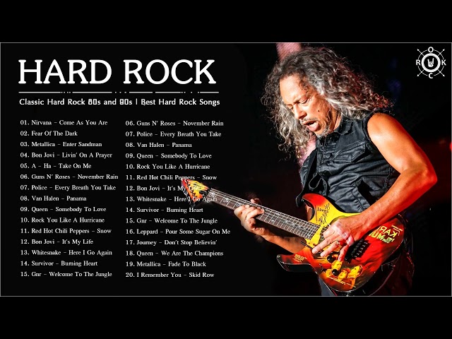 80's & 90's Classic Hard Rock Songs Forever | The Greatest Hits Hard Rock