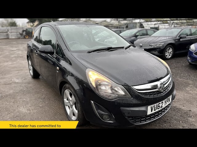 Vauxhall Corsa 1.2i ecoFLEX 16V SXi Euro 5 (s/s) 3dr (A/C) | VU62YPK | Right Hand Motor LTD