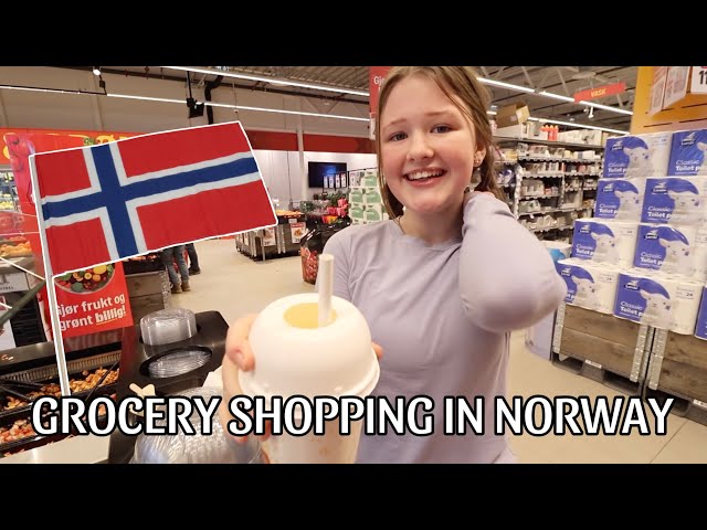 FAMILY OF 8 GROCERY SHOPPING IN NORWAY: FOOD SHOPPING & COSY CAMPSITE VIBES.