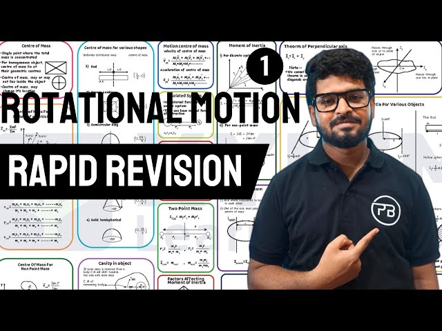 Rotational Motion | Rapid Revision | Part-1 | NEET | JEE