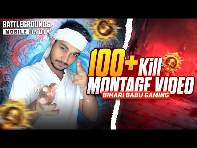 100+ KILLS MONTAGE VIDEO || FULL RUSH CONQUEROR LOBBY GAMEPLAY || #bgmi #bgmivideos #newevent