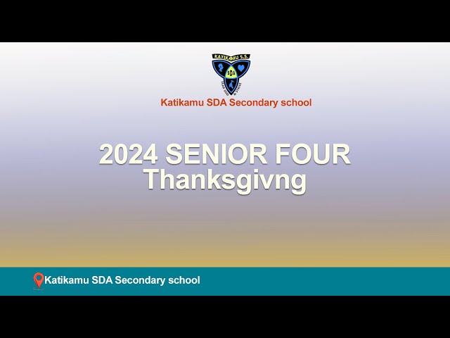 LIVE:  2024 SENIOR FOUR THANKSGIVING//PR.GUMISIIRIZA JEREMIAH