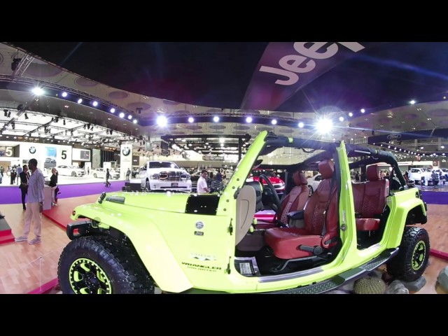 Qatar Motor Show 2017 HD 360° VR --Jeep & Dodge Booth