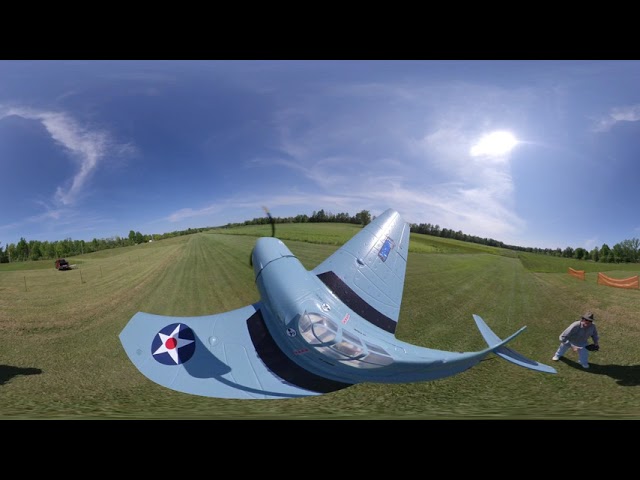 F4F Wildcat flight in 360