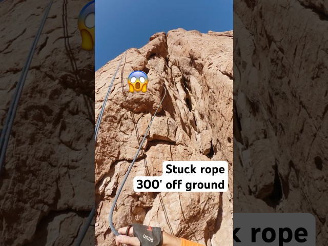 Rope Stuck on Rappel #climbing #rappel #selfrescue