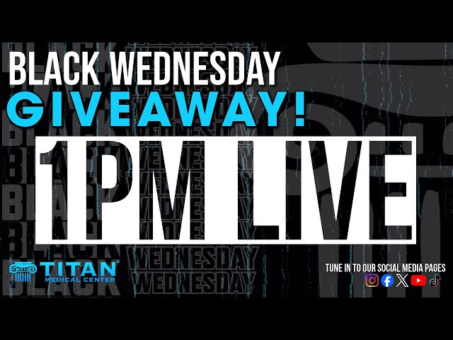 BLACK WEDNESDAY 1PM GIVEAWAY!