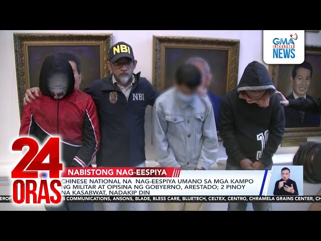 Chinese national na nag-eespiya umano sa mga kampo ng militar at opisina ng gobyerno,... | 24 Oras