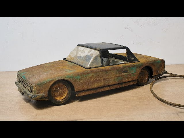 RESTORATION of an old TOY made in 1970. Amazing RESTORATION OF a toy CAR.