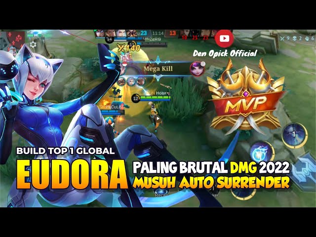 TUTORIAL BUILD EUDORA TERSAKIT 2022 | TOP GLOBAL 1 EUDORA  | MOBILE LEGENDS