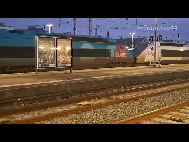 Train Ouigo remorque un TGV InOui vers Nantes